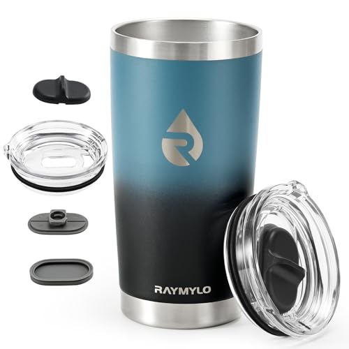RAYMYLO Travel Coffee Tumbler, Insulated Travel Coffee Mug Cup, 20oz